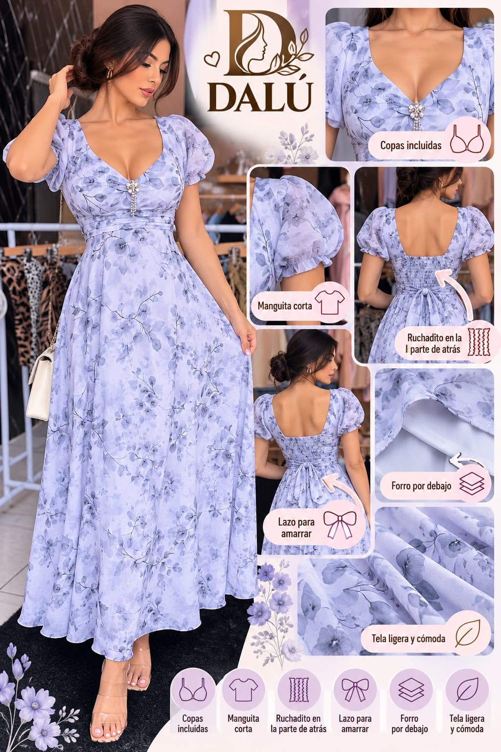 Vestido de gasa
