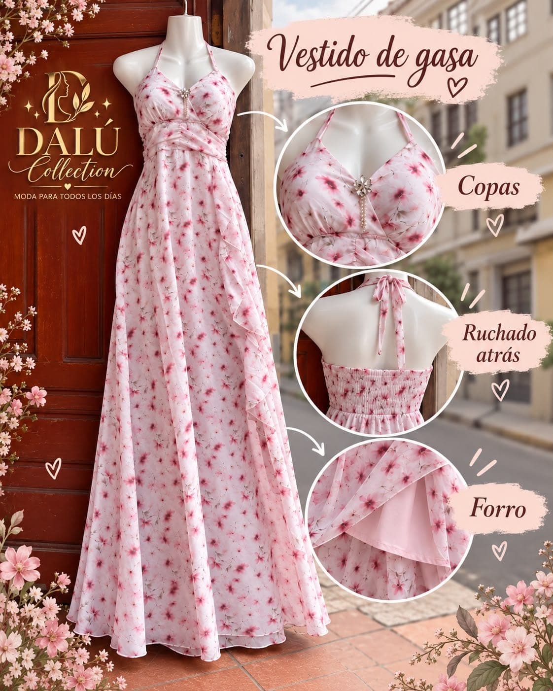 Vestido de gasa